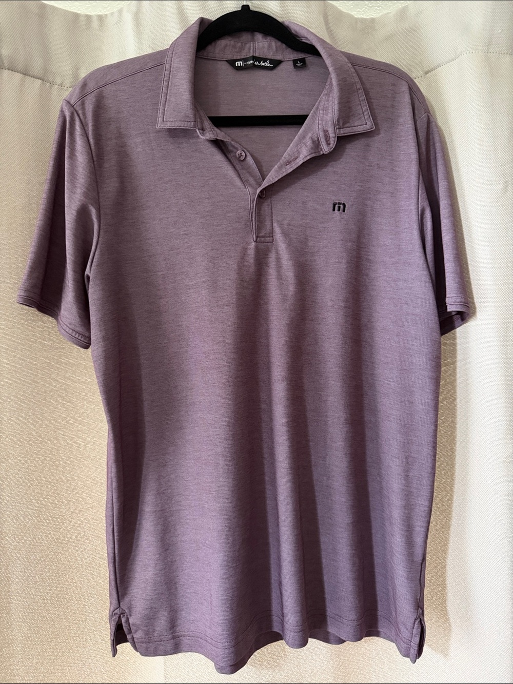 Travis Mathew Men’s Heather Red Polo Shirt